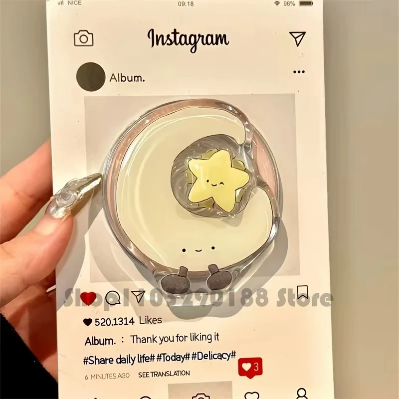 

Magsafe Magnetic Phone Stand Cute Silicone Round Holder for iPhone 15 Wireless Charging Foldable Griptok Grip Tok Support Case24