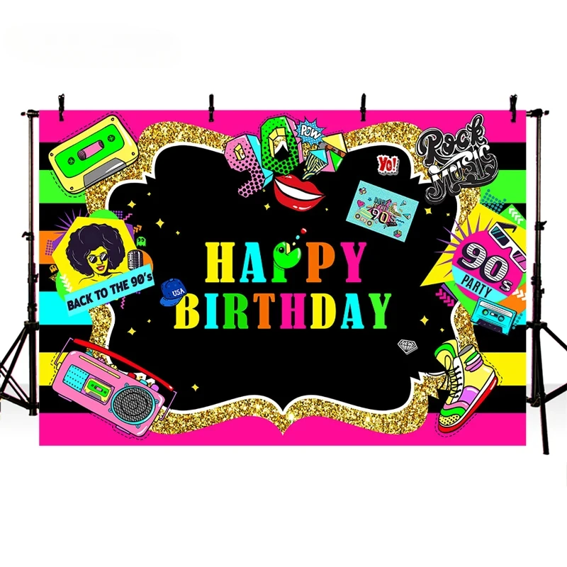 Fondos de pintura en Color fotografía fiesta Graffiti Hip Hop graduación feliz cumpleaños foto telón de fondo estudio Banner