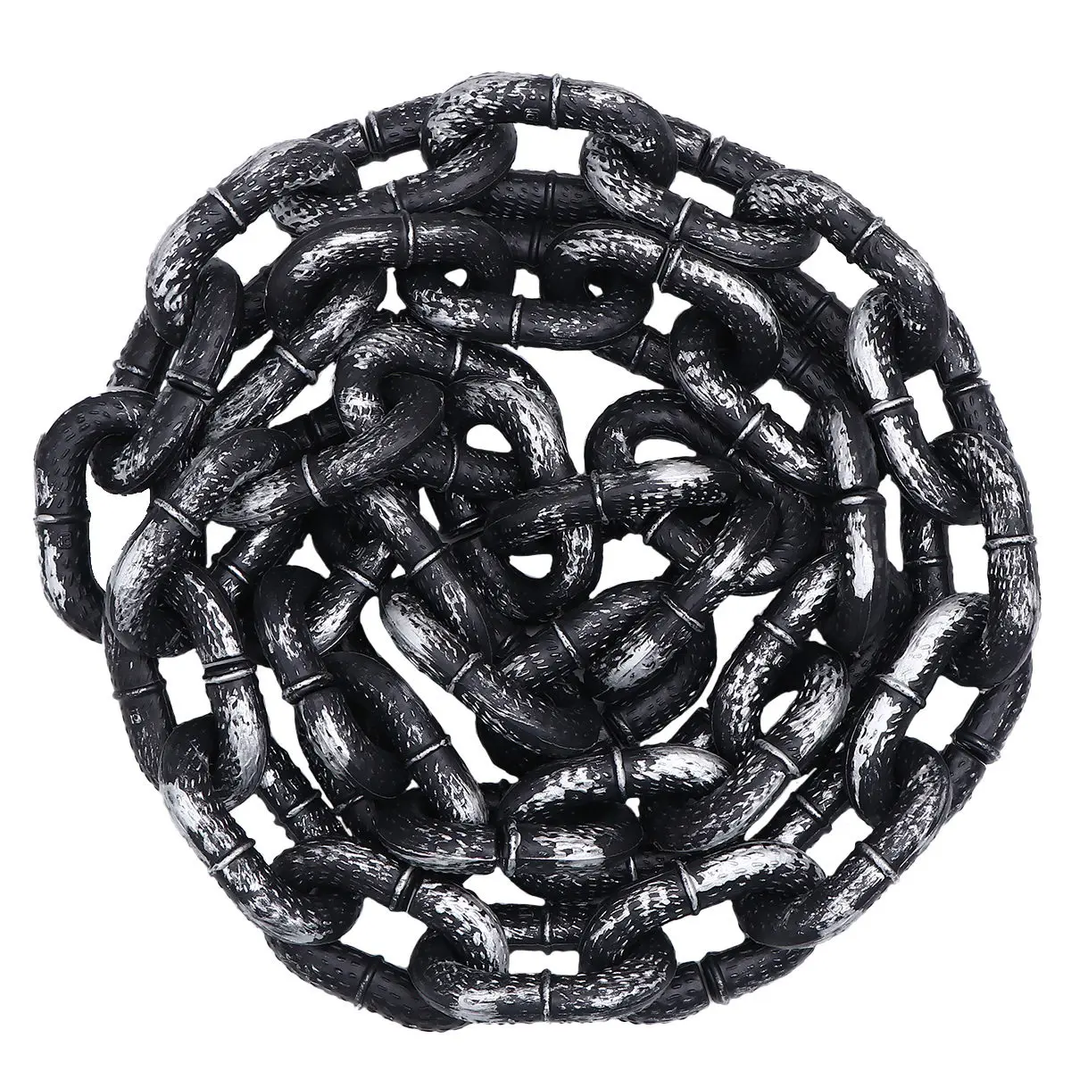 Halloween Chain Big Buckle Prisoner Performance Thin Long Fetter Chain Decoration Prop for Bar Festival Funny Halloween Prop