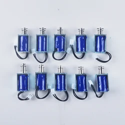 10pcs 3V-12V DC Miniature DC solenoid pull (suction) small electromagnet with spring Micro DC solenoid