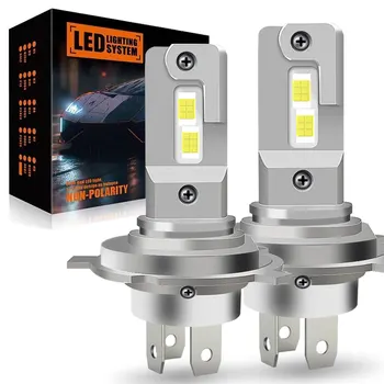 25000LM H4 LED ไฟหน้าหลอดไฟ 9003 HB2 lampada High Low Beam รถ Moto H4 Led ไฟหน้ารถจักรยานยนต์อัตโนมัติ 6000K 12V 24V