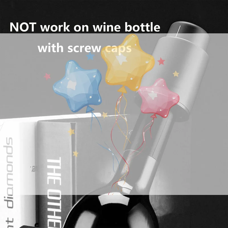 Vacuum Wine Bottle Stopper Sealed Storage Vacuum Memory Wine Stopper Push Style Bar Tools Barware Reusable Wine Cork
