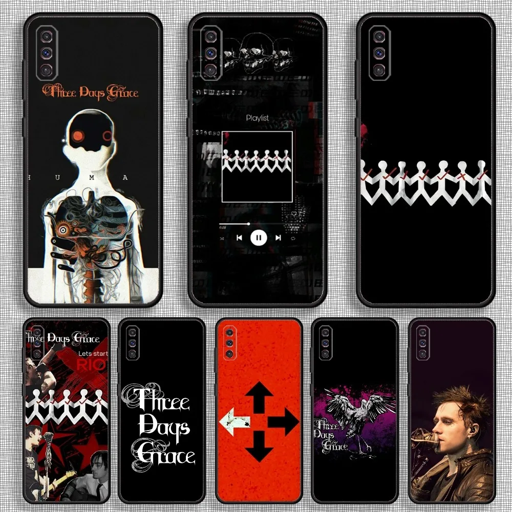 

T-Three Days G-Grace band Phone Case For Samsung S23,23,22,30,21,10,9,Note20 Ultra,Lite,Ultra,5G,Plus,FE,Black Soft Case