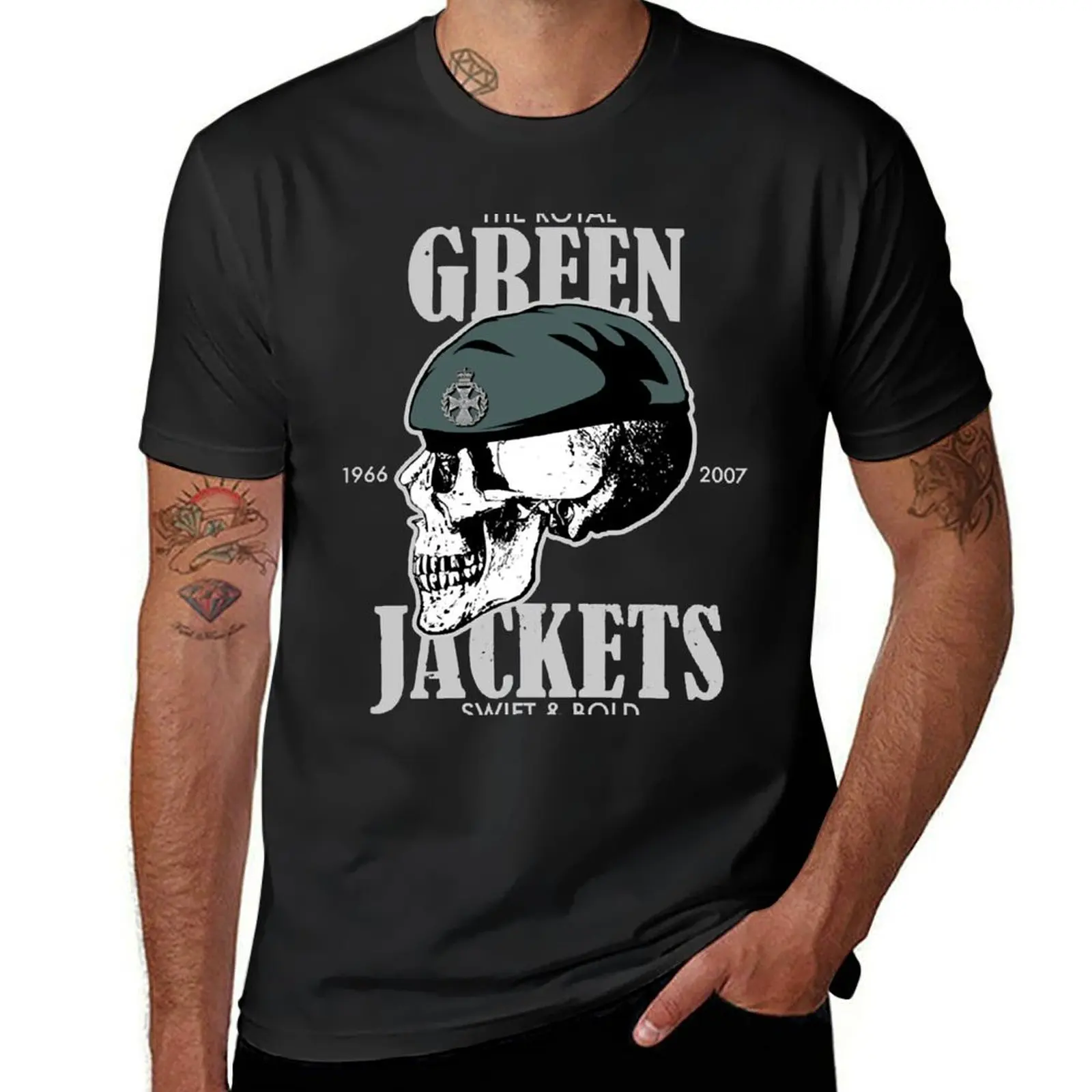 

Royal Green Jackets (distressed) T-Shirt graphics kawaii clothes cute clothes customizeds mens champion t shirts