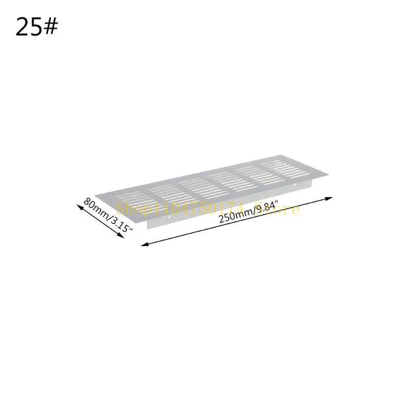 Ventilation Grille Rectangular Cabinet Wardrobe Air Vent Aluminium Ventilation Top Sale