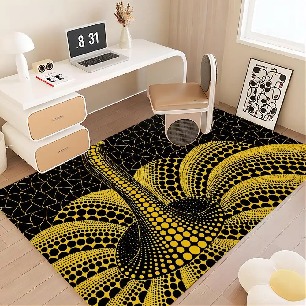 Yayoi Kusama Floor Mat Bath Mat Nordic Style Home Doormat Bathroom-Toilet Mats Bedroom Welcome Doormat