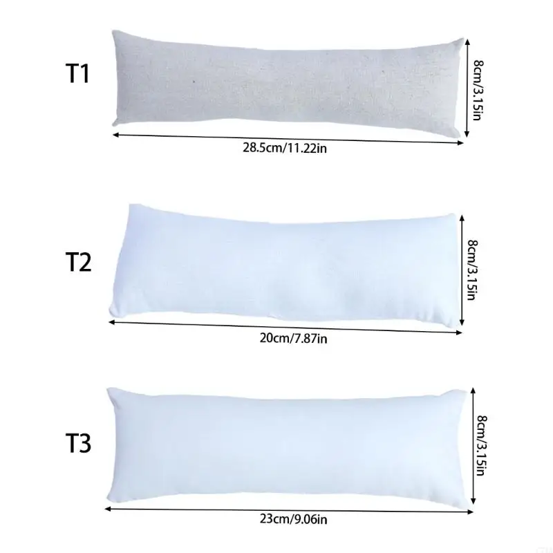 4 قطع وسادة وسادة من الكتان ممتدة الطول لتخزين سوار الساعة الاحترافي وعرض البوتيك الراقي C71A