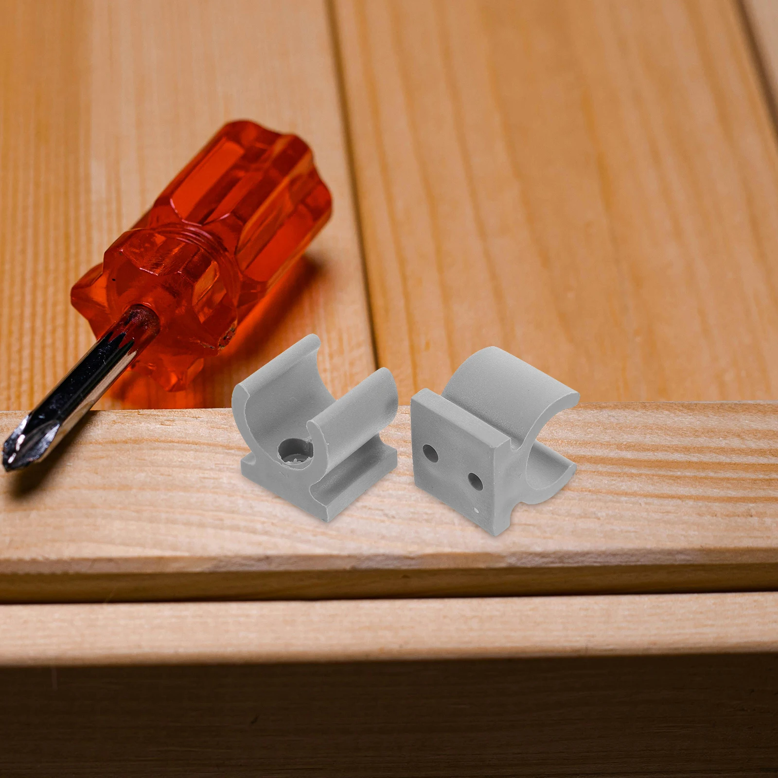 

24 шт. U-образные зажимы для сиденья унитаза для инвалидных колясок, прочный пластиковый держатель, зажимы серого цвета, простая установка, аксессуары для комодов