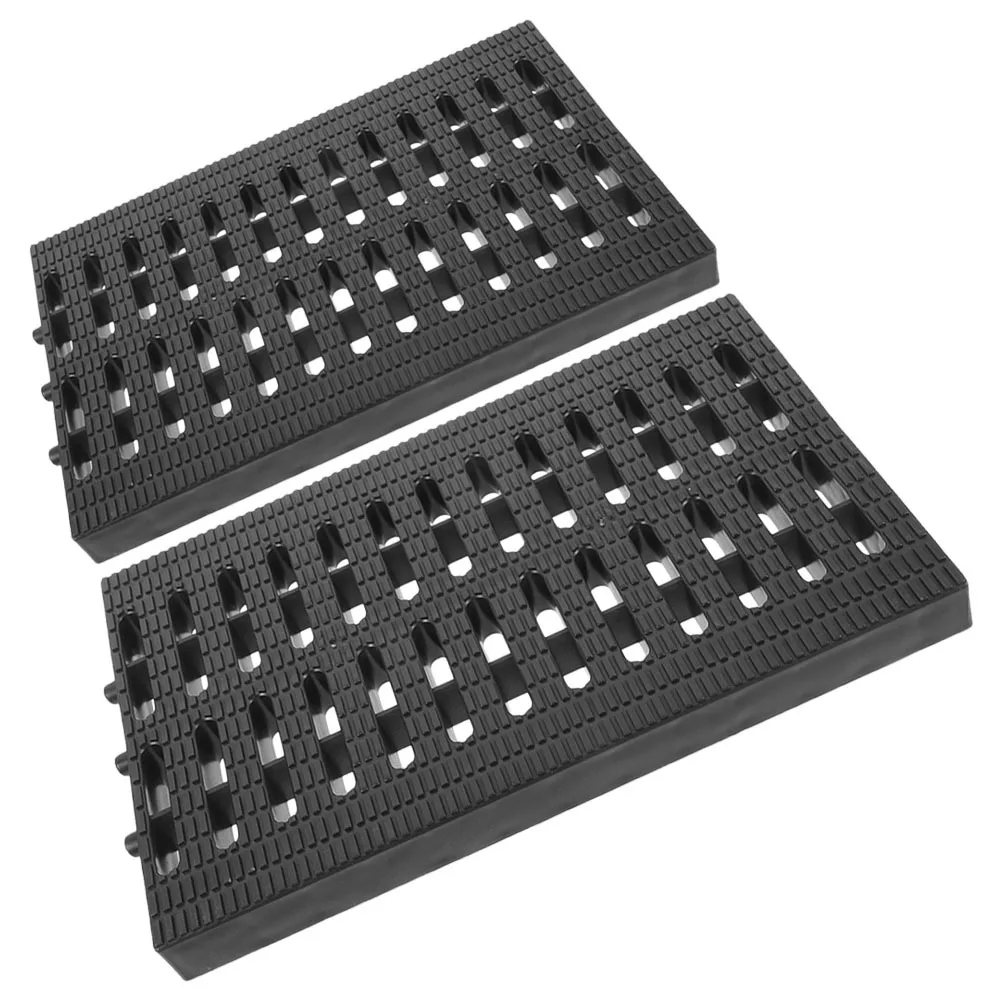 

2pcs Drainage Grate Plastic Trench Cover Replaceable Heavy Duty For Outdoor Kitchen Restaurant City Sewer Trench Supply