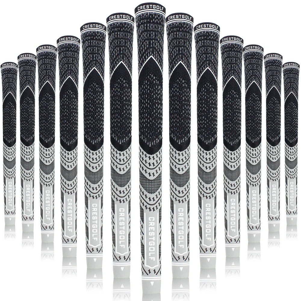 

CRESTGOLF Golf Grips 13 Pack Midsize Golf Club Grips Set Anti-Slip Rubber 8 Colors Available