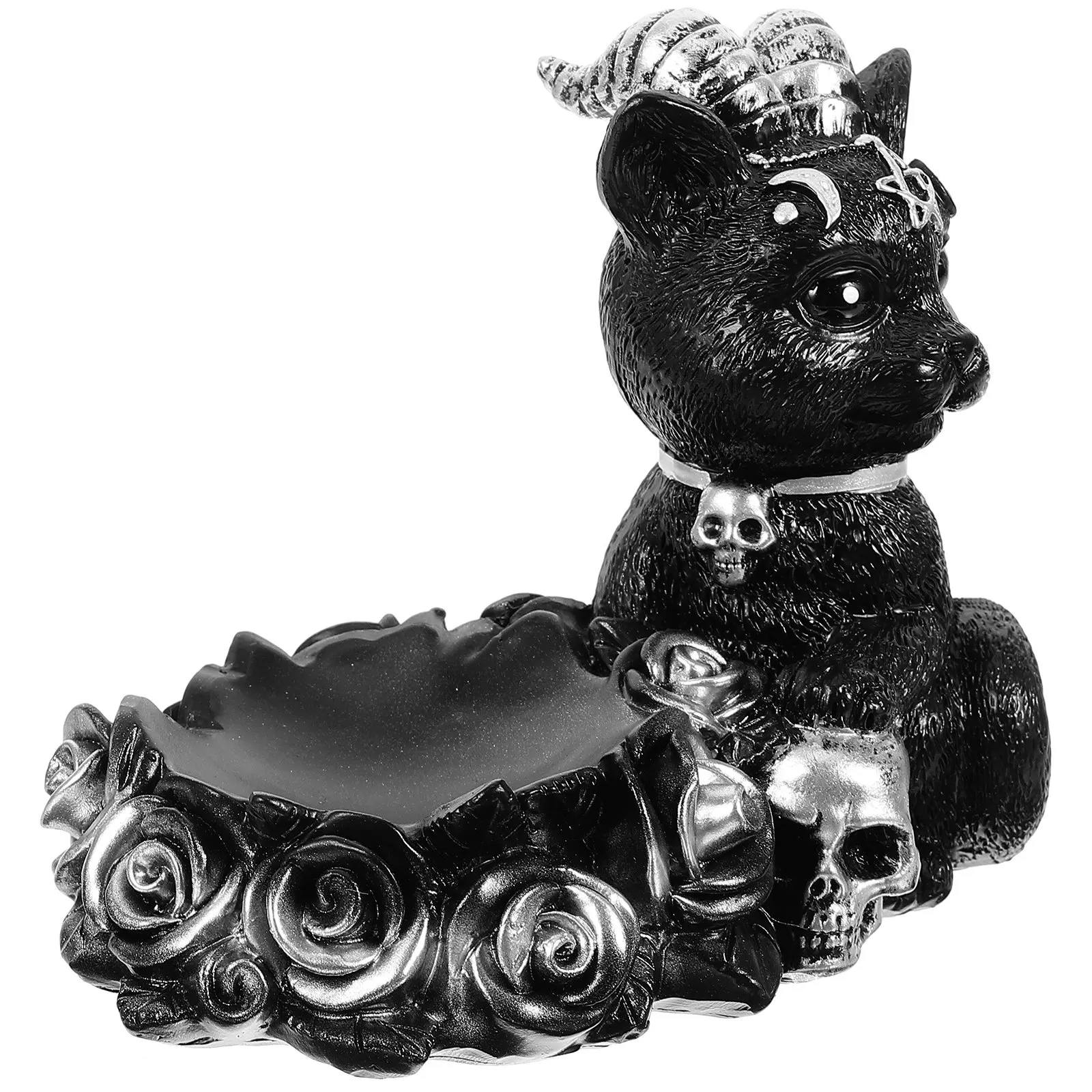 Crystal Ball Holder Sturdy Vintage Crystal Sphere Display Stand Desktop Decorative Halloween Table Centerpiece Resin Support