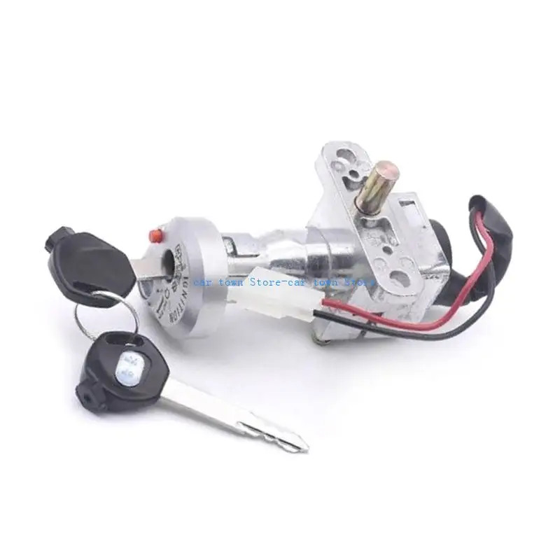 

RXJE Motorcycle Start Ignition Switch Starter Switch Lock 4 Wire/2 Wire Universal Motorbike Scooter Modified Accessories
