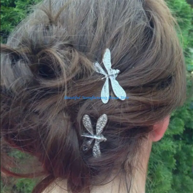 E56A Vintage Hair Clip 2000s Girls Bobby Pins Headdress Creative Handmade Women Hair Jewelry Hair Styling Hairpin