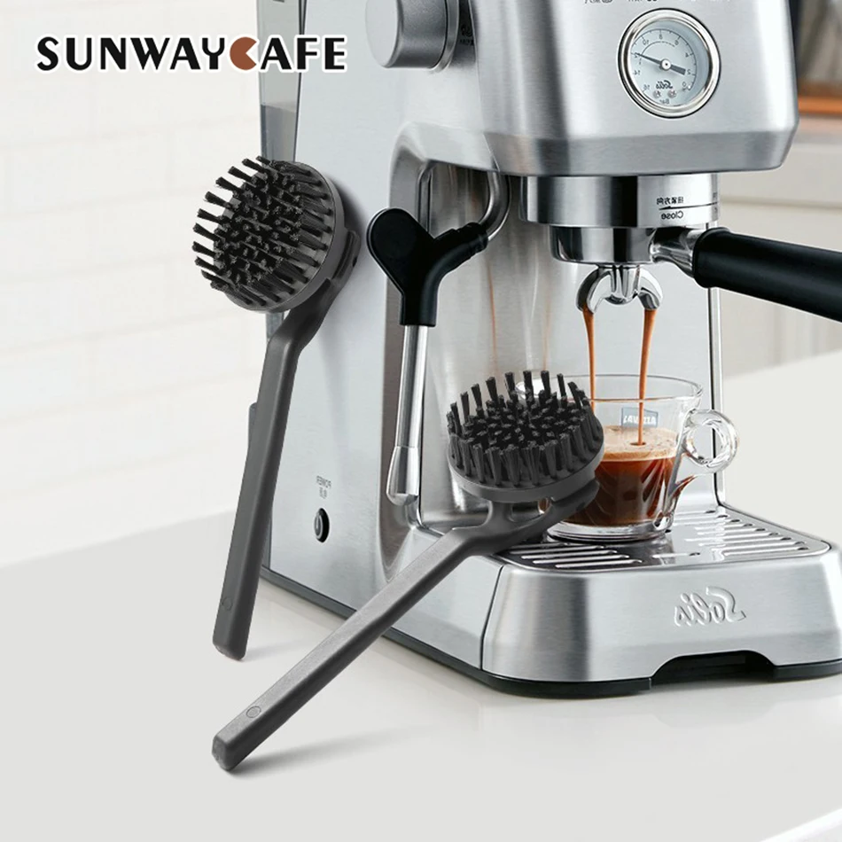 Coffee Protafilter Brush Coffee Grinder Machine Cleaning Brush Horse Hair Wood Dusting Brush Cleaning Coffee Tools For Barista