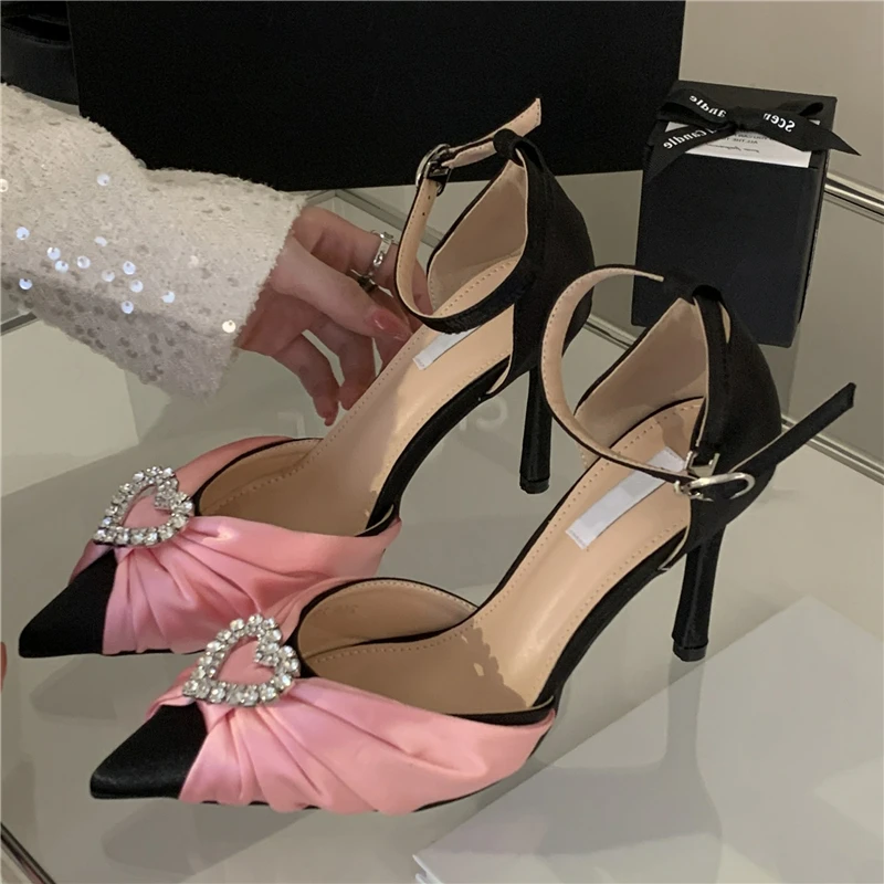 Eilyken New Fashion Stiletto High Heels Women Pump Sexy Buckle Strap Party Prom Strippers Mule Female Sandals Shoes