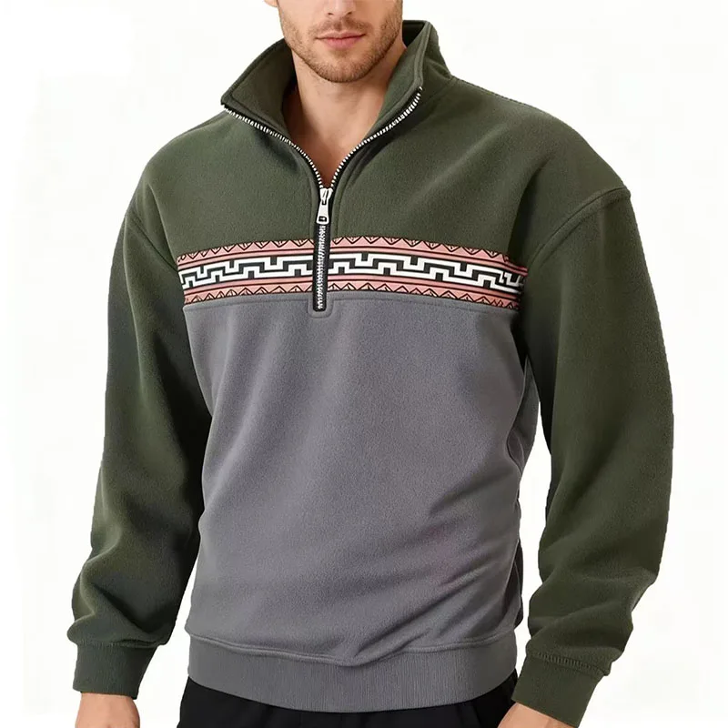 2025 خريف شتاء جديد الرجال فضفاض هوديي عادية ريترو بلوزة من الصوف لينة الدافئة الرجال طويلة الأكمام بلوزة كاجوال القمم