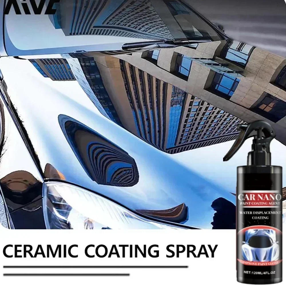 Car Nano Ceramic Wax Coating Spray Liquid Crystal Polishing Paint High Protection Hydrophobic Coat Scratch Repair Car Detailing