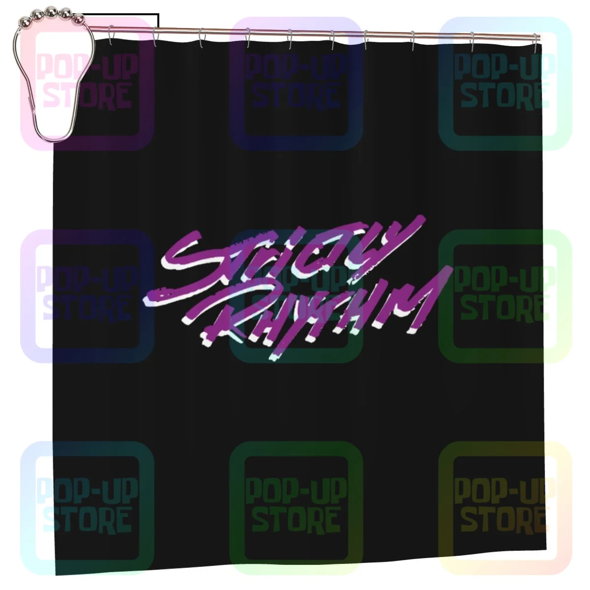 Strictly Rhythm Technics Rane Serato Dj Pioneer Vinyl House Music Shower Curtain Bathroom Curtain Custom With Hook