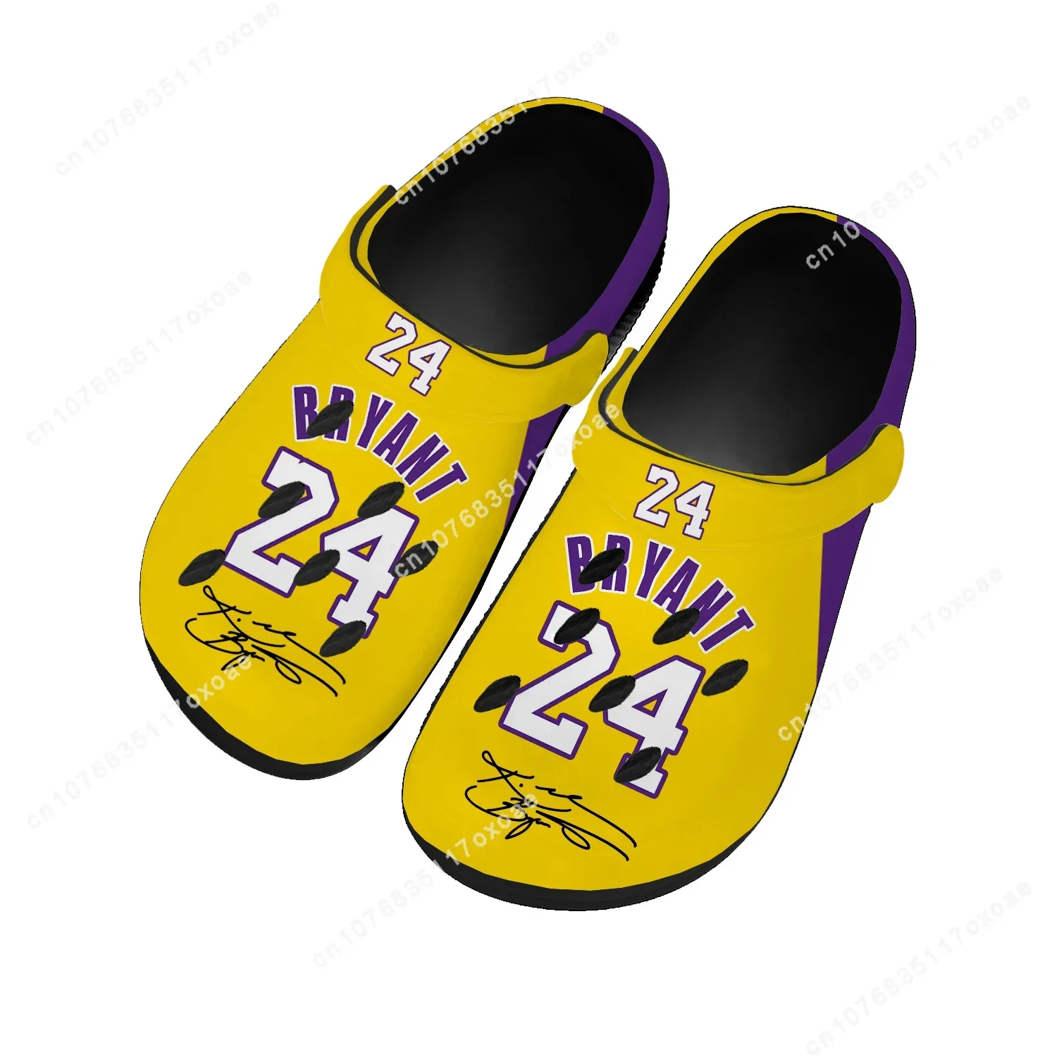 

los angeles basketball Home Clog Men Women Youth Boy Girl Sandals Black Mamba Bryant NO 24 Shoes Custom Shoe Beach Hole Slippers
