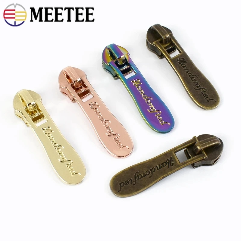 5-30Pcs 5# Zipper Pulls for Nylon Zippers Bags Shoes Zips Sliders Purse Wallet Zip Heads Closure Repair Kit DIY Accessories