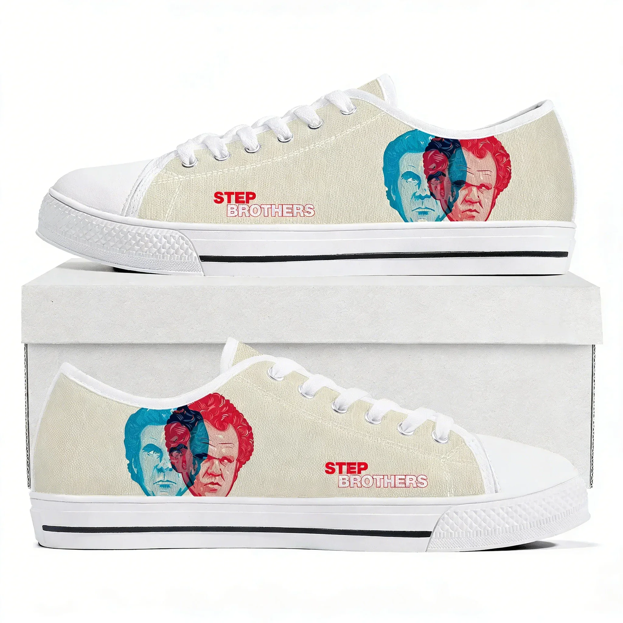Step Brothers Low Top High Quality Sneakers Men Women Teenager Canvas Sneaker Casual Shoes Fashion Patterns Custom Made Shoes