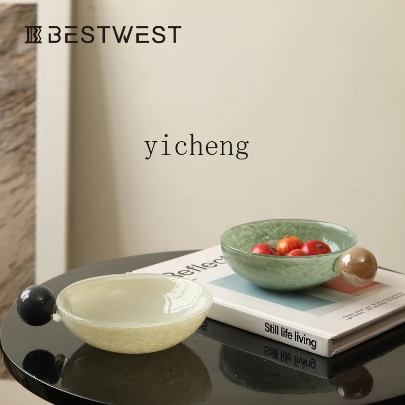 

L20- fruit tray, living room coff tle, household exquisite high-value new tray, glass candy tray