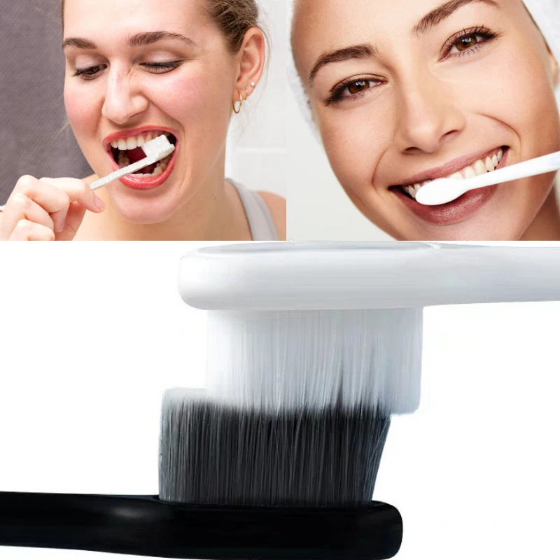 

3PC Ultra-fine Soft Toothbrush Million Nano Bristle Adult Tooth Brush Teeth Deep Cleaning Portable Travel Dental Oral Care Brush
