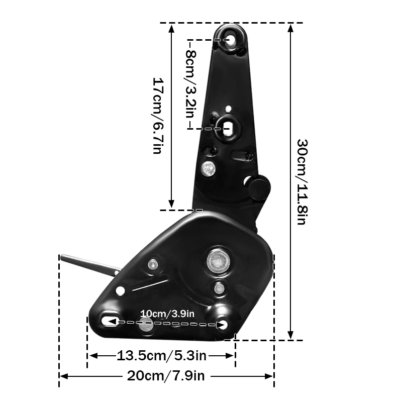 Manual Car Seat Backrest Adjuster, 180° Smooth Recline Control, Left or Right Side Available, Fast Local Delivery