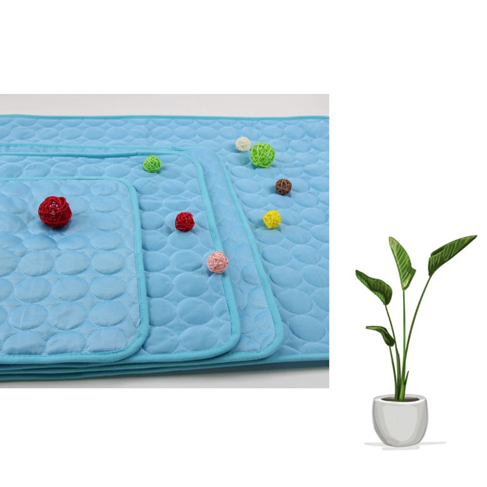 

Pet Cooling Mat 100x70cm Soft Breathable Summer Pet Bed House Cool Dog Cat Pad Cushion Rest Mats for Pets Clean Supplies