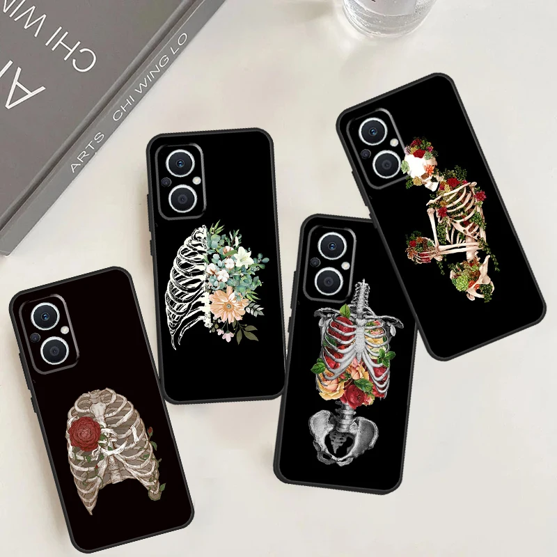 Skull Bones Botany Funda For OPPO Reno 8 4 5 6 7 Lite 8T 4Z 5Z 10 Pro OPPO Find X3 X2 Neo X5 Lite X6 Pro Case