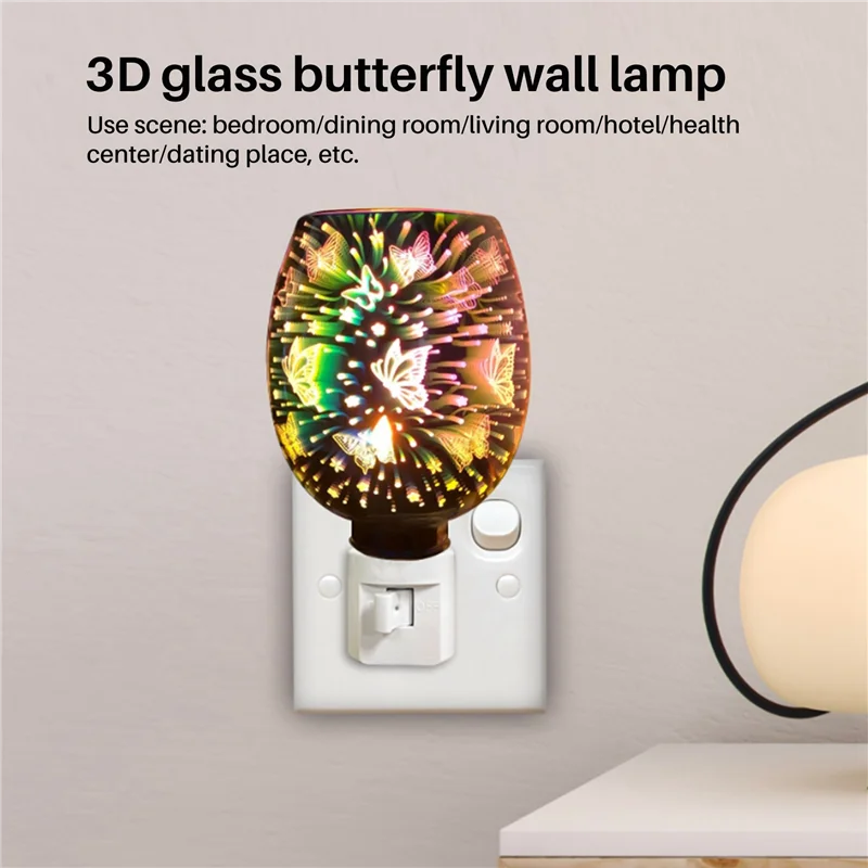 A59Z-Electric Plug In LED Aroma Diffuser Lamps Wax Melt Oil Burner Wax Warmer