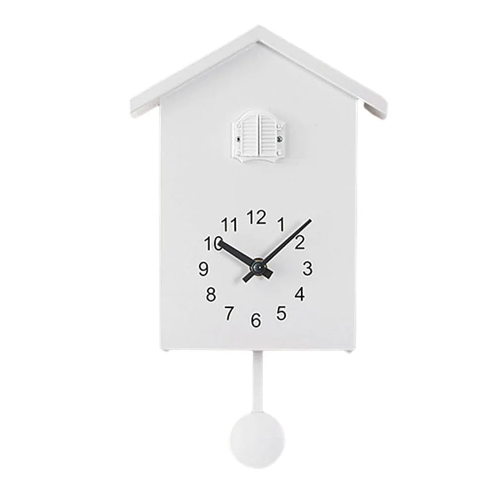 

1pc Clock Home Kitchens Living Room Modern Offices Room Art Battery Powered Bird House Cuckoo Clock Decoration