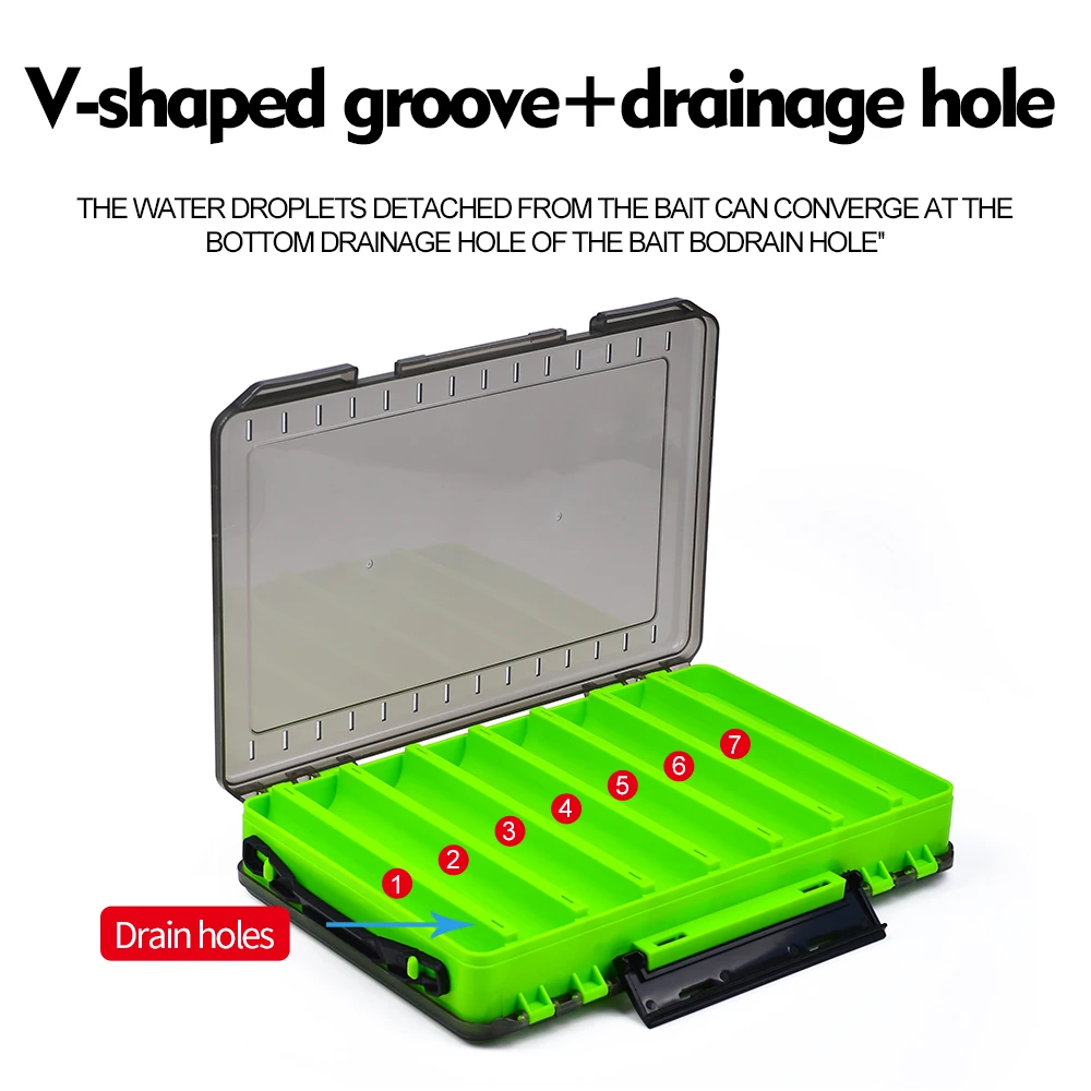 Double-Sided Waterproof Fishing Tackle Box, Fish Hook Fishing Lure Bait Storage Case, Mini Portable Fishing Gear Accessories Box - AliExpress 18 Double-Sided Waterproof Fishing Tackle Box, Fish Hook Fishing Lure Bait Storage Case, Mini Portable Fishing Gear Accessories Box - AliExpress 18