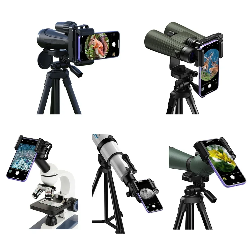 Telescope Phone Adapter Universal Smartphone Mount Clip Monoculars Microscope Astronomy Telescopes Connector