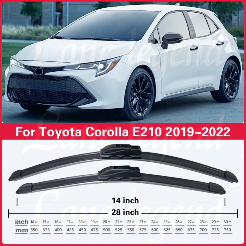 Car Windscreen Wipers For Toyota Corolla E210 2019 2020 2021 2022 Front Wiper Blades Brushes Windscreen Cleaning Car Accessories