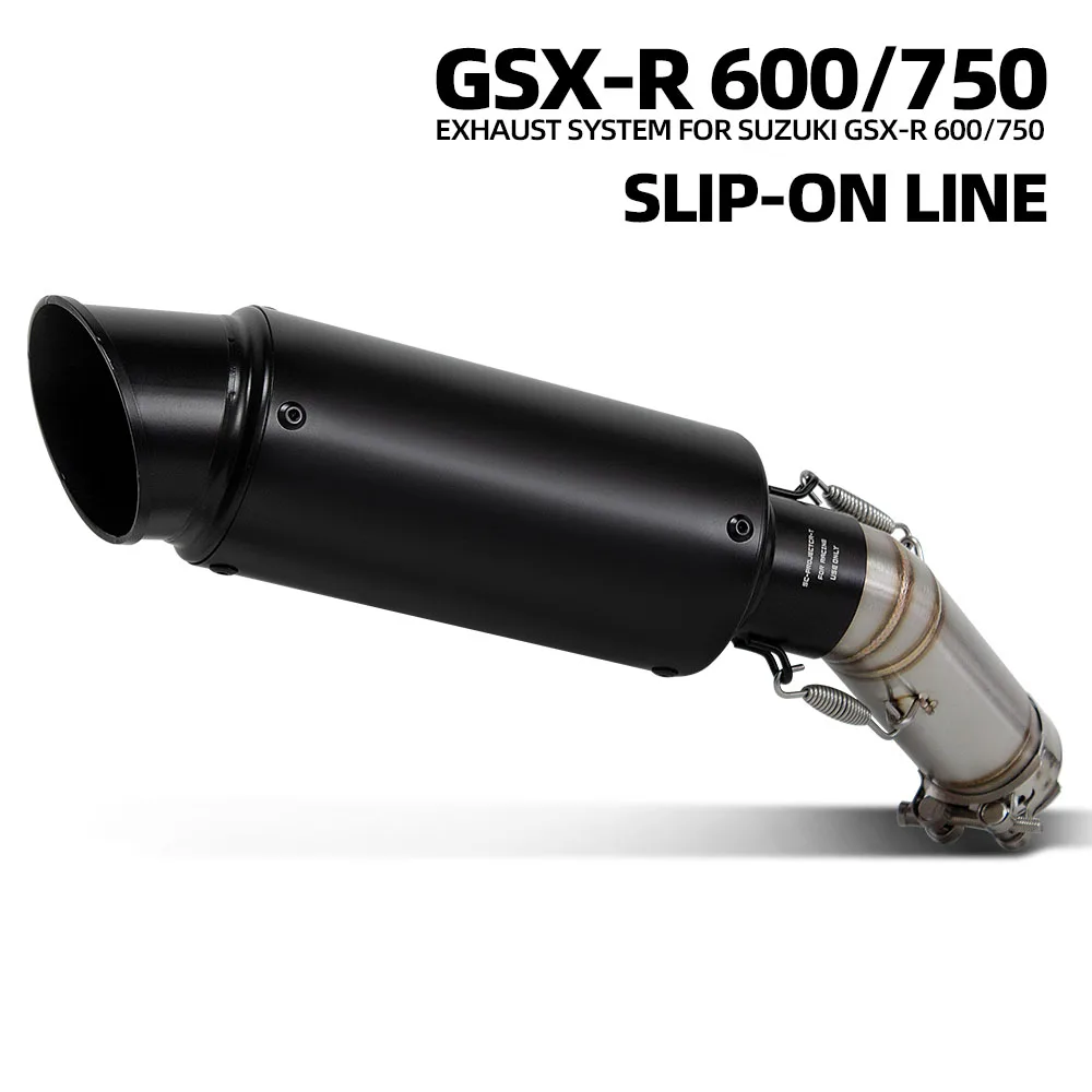 

Motorcycle Slip on Line Exhaust Modify For Suzuki GSXR600 GSXS600 GSXR750 GSXS750 2011-2025 Escape Project Muffler Middle Pipe