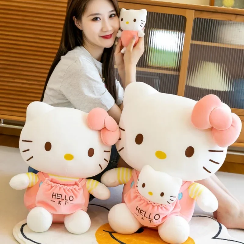 

32-52cm Snario Cartoon Peluches Kawaii Hello Kitty Plush Toys Mother And Son Two Animal Doll Cat Plushie Hellokitty Anime Figure