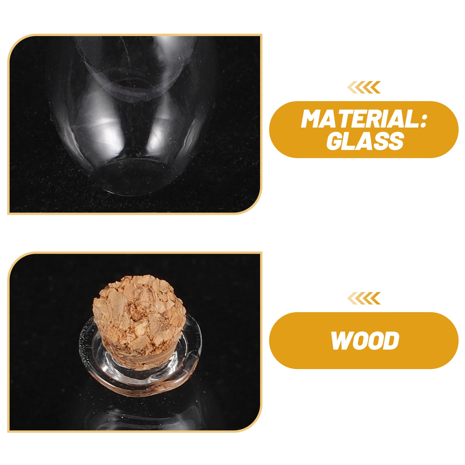 

10pcs Mini Glass Bottle Clear Storage Holder Diy Wishing Drift Bottle Specimen Display Empty Laboratory Sample