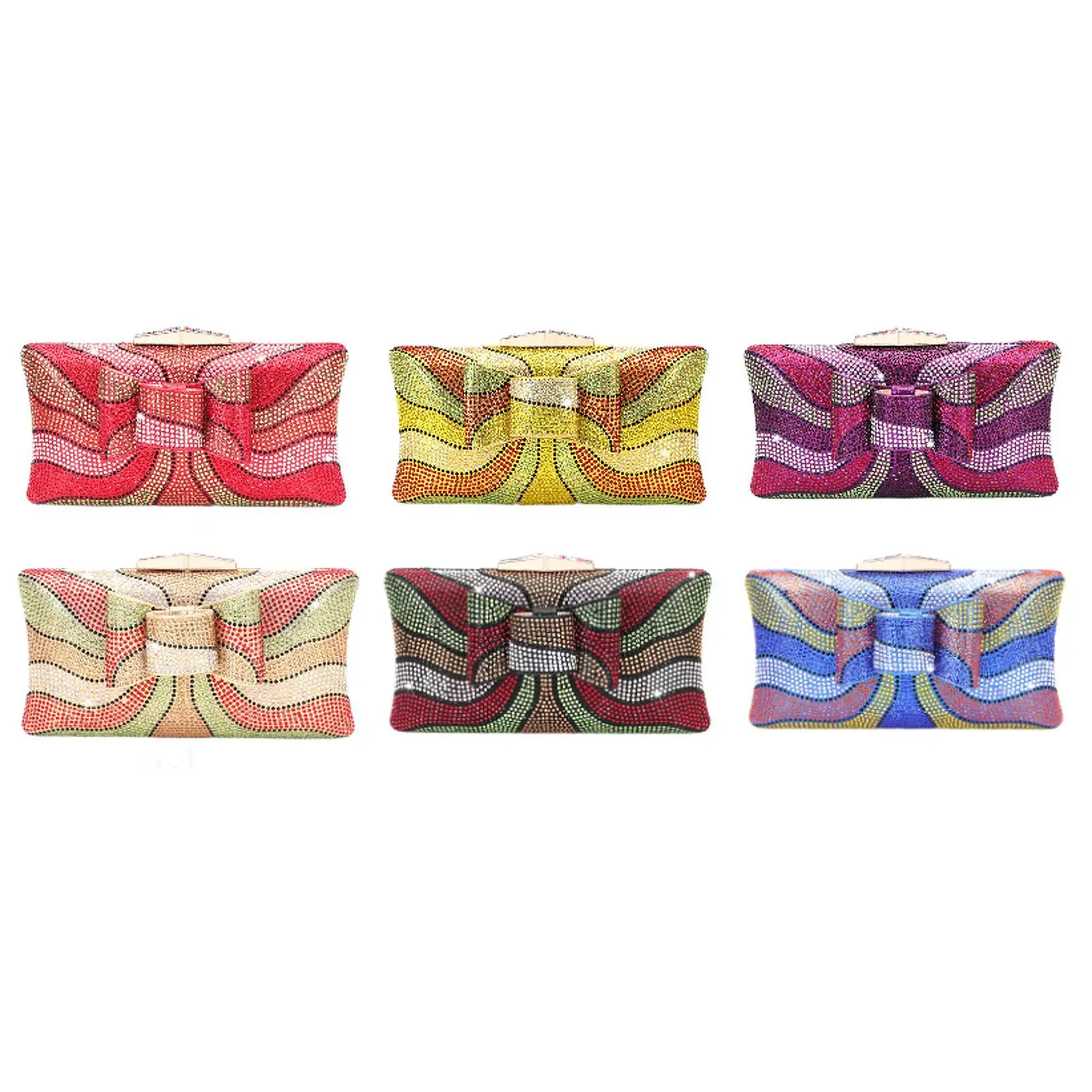 

Sparkly Rhinestone Clutch for Bridal Glitter Purse Formal Party and Wedding Evening Bag for Women