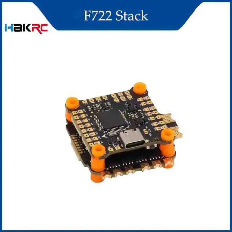 

Контроллер полета HAKRC F722 V2 Stack F7 Dual BEC с бесщеточным ESC 45A/50A/60A/65A 4in1 для FPV Freestyle Racing Drone RC
