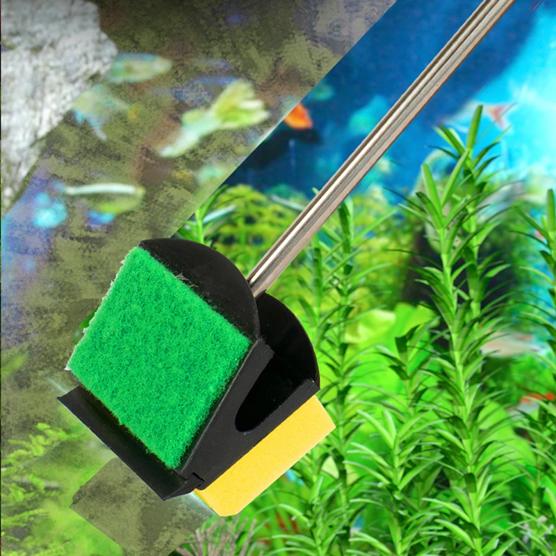 New Premium Top-notch High Quality 3-in-1 Sponge Floating Algae Scraper Tools - Efficient Glass Plant Cleaning Brushes for Fish 