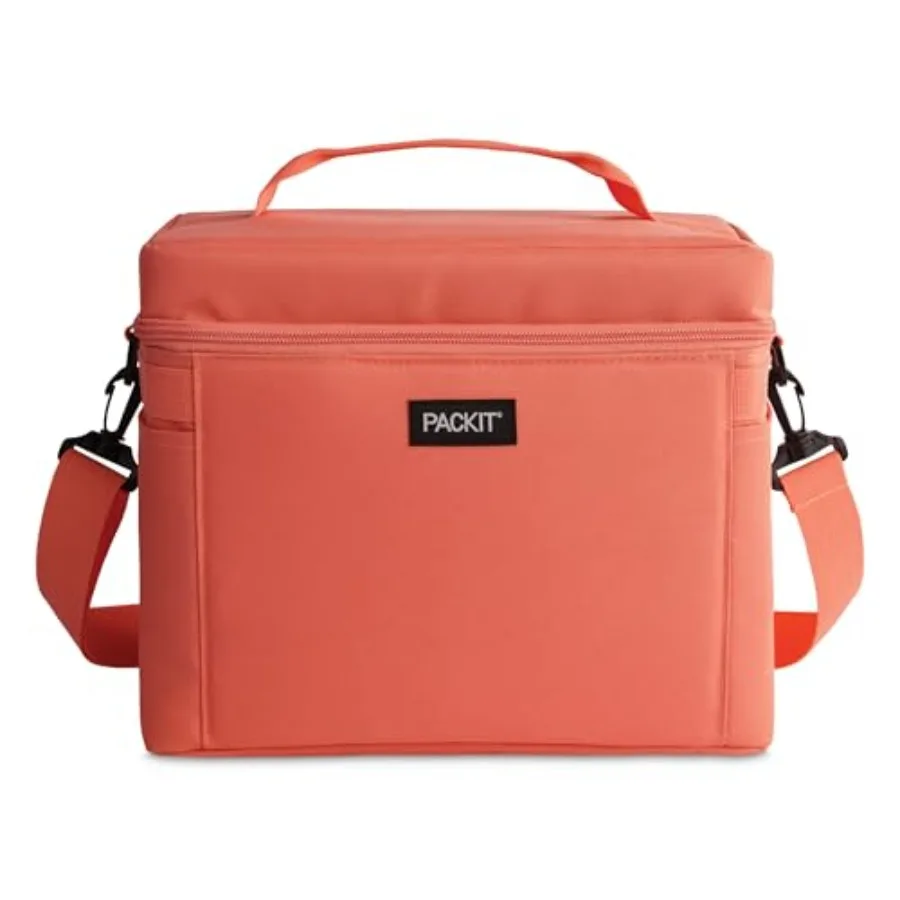 

Freezable Newport Cooler Collapsible Reusable Built with ECOFREEZE Technology Wide Top Opening Double Zip Closure with Adjustab
