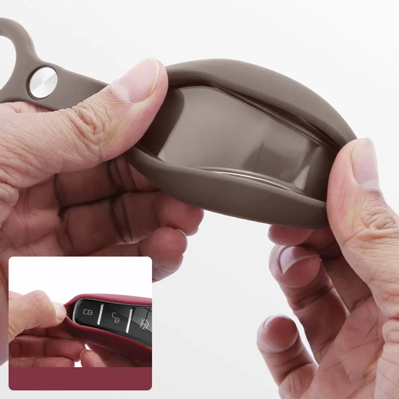 Silikon-Autoschlüsselhülle für BYD Song Plus Dolphin Atto 3 Seal U DM I King EV Tang DM Qin PLUS MAX Yuan Zubehör – Detail 2