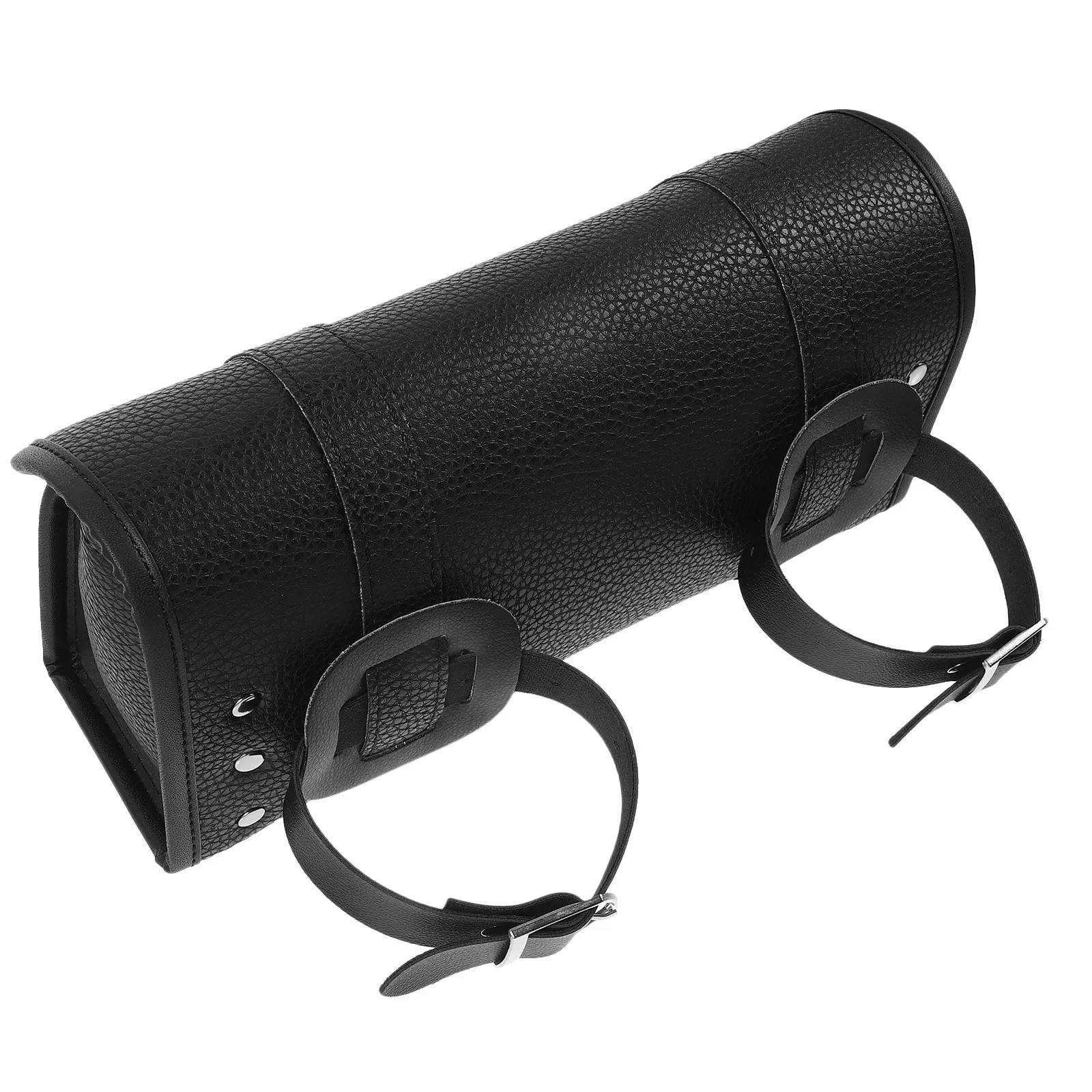 

Motorcycle Saddlebag PU Fork Roll Side Storage Tool Organizer for Electric Bike Travel Gear Weather Resistant