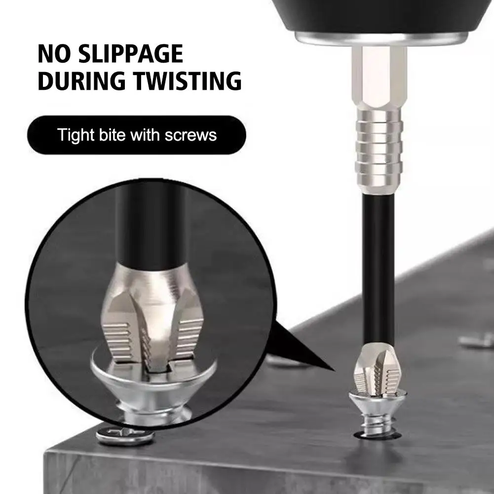 5/7Pack Anti Impact And Anti Slip Batch Head Threaded Cross Magnetic Drill Head Upgraded Magnetic Phillips Screwdriver Tool