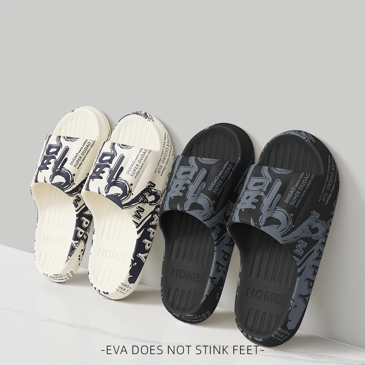 Zomer Plus Size 48-49 Graffiti Beer Print Mannen Slippers Thuis Slippers Dikke Paar Vrouwen Strand Schoenen Sandalen