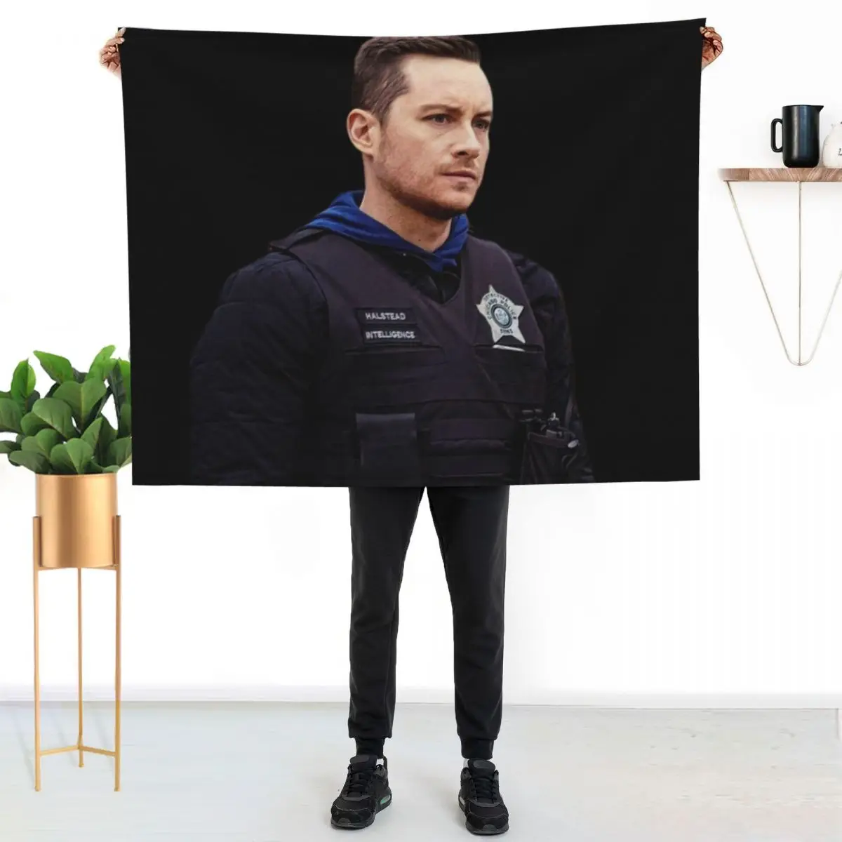 detective jay halstead Throw Blanket Flannel Fabric Beautifuls Plaid Bed decorative Soft Blankets