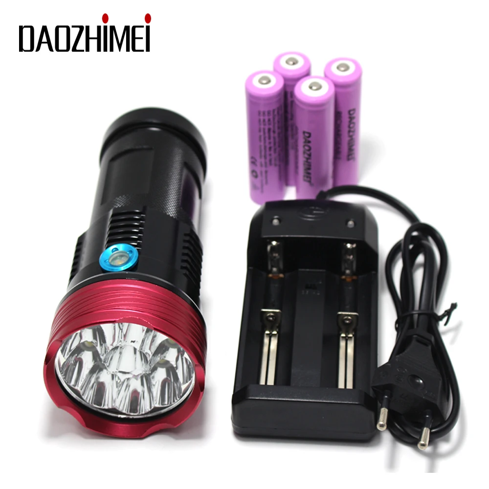 high power18650 tactics flashlight 8000 Lumens 10xT6 lighting Camp Lantern 3 modes waterproof lantern Hunting LED Torch