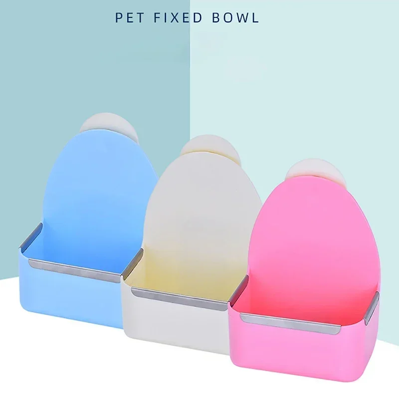 Plastic Pet Food Bowl Rabbit Fixed Large capacity Feeder Anti-drop Impact-resistant Feeder Bowl Bunny Feeding Pet Accessories