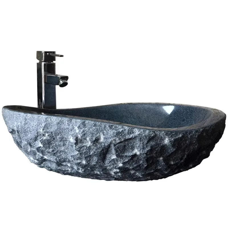 

Y External stone washbasin, outdoor courtyard garden washbasin, household marble countertop basin